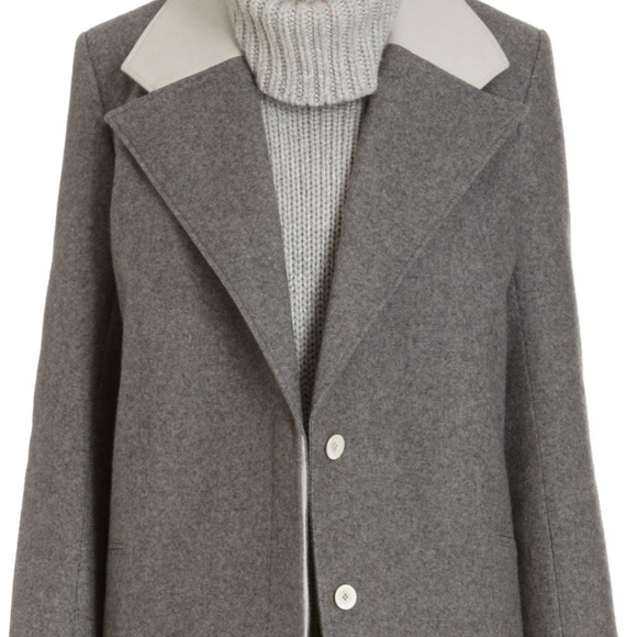Helmut Lang Grey Wool Coat - Picture 3 of 3